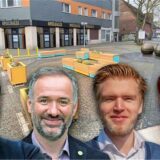 André Tost (CDU), Dr. Marco Zerwas (Wählergemeinschaft Die Grünen), Robert Golda (FDP) und Pascal Joswig (SPD).