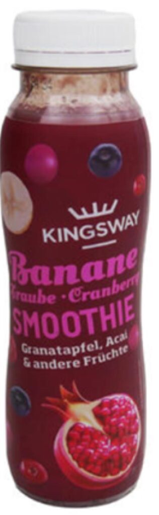 Eine Flasche des Smoothies von Netto, der von einem Rückruf betroffen ist. Eine Flasche des Smoothies von Netto, der von einem Rückruf betroffen ist.