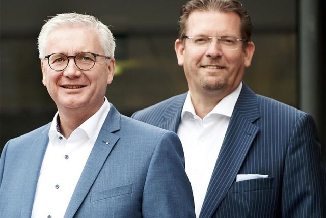 Volksbank-Vorstände Ingo Hinzmann und Martin Wissing
