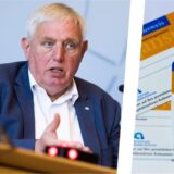 Collage: Gesundheitsminister Karl-Josef Laumann und Organspendeausweise.
