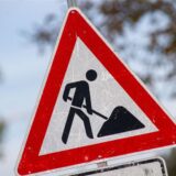 Baustellen-Verkehrsschild