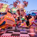 Das Fahrgeschäft „Break Dance No.2“ auf der Palmkirmes in Recklinghausen