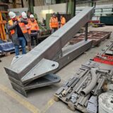 Vertreter der Stadt im Stahlwerk Hamm.