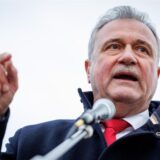 Claus Weselsky, Bundesvorsitzender der GDL, spricht während einer Kundgebung der Lokführergewerkschaft GDL.