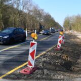 Die Baustelle an der Marler Straße sorgt für Einschränkungen im Straßenverkehr.