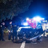 Montage zeigt einen Unfall im Oktober 2023 auf der Marler Straße in Recklinghausen und ein Porträt von Martin Kirchner, Leiter der Verkehrsdirektion im Polizeipräsidium Recklinghausen