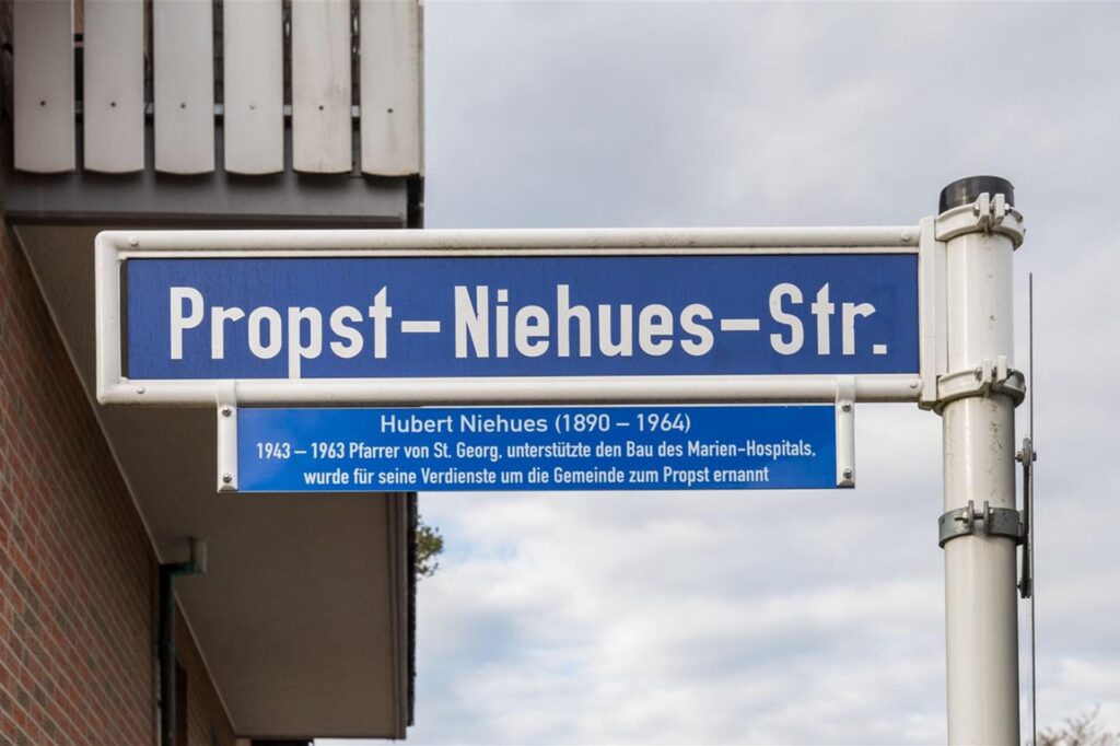 Das neue Schild erinnert an Marls letzten Das neue Schild erinnert an Marls letzten