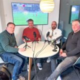 Ahmet Inal (2.v.r) und Benjamin Wingerter (2.v.l.) arbeiten seit Jahren als Trainer zusammen. Mit Henry Schoemaker (rechts) und Thomas Braucks sprechen sie über ihre Karrieren und Pläne.