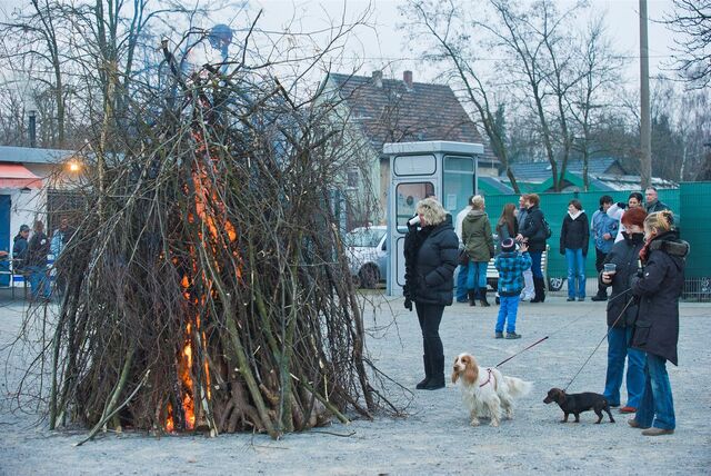 Osterfeuer beim VfB Habinghorst.