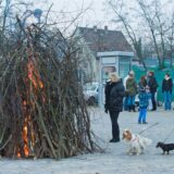 Osterfeuer beim VfB Habinghorst.