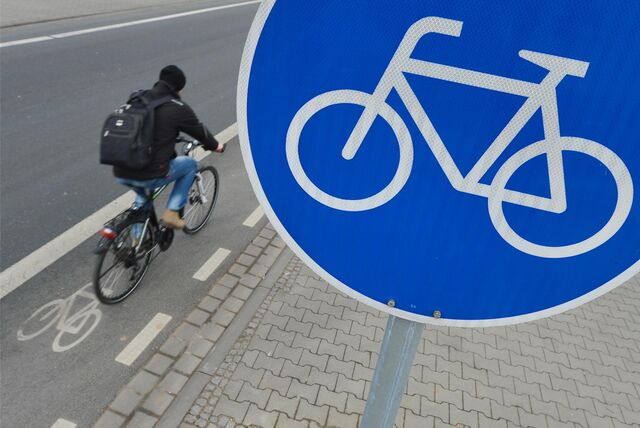 Radweg in Haltern.