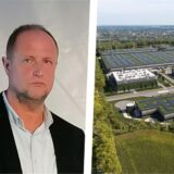 Bildkombo: Segro-Manager Carsten Lümkemann (links) und 3D-Animation des Dortmunder Logistik Parks.