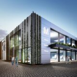 Computer-Animation der neuen Stadtgalerie in Datteln