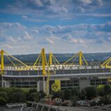Blick auf den Signal Iduna Park, das Stadion von Borussia Dortmund (BVB).