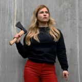 Alla Cyna bei der Leseprobe zu „Wildbestand“