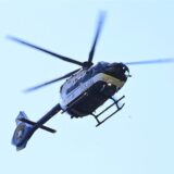 Polizei-Hubschrauber in der Luft
