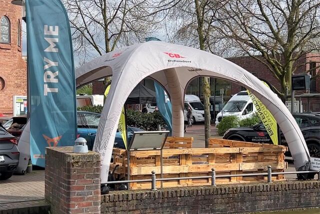 Aufbau des Stadtfestes Dorsten is(s)t mobil