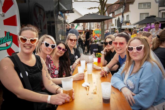 Zahlreiche Besucher waren am Samstag beim Streetfood-Festival in Haltern.