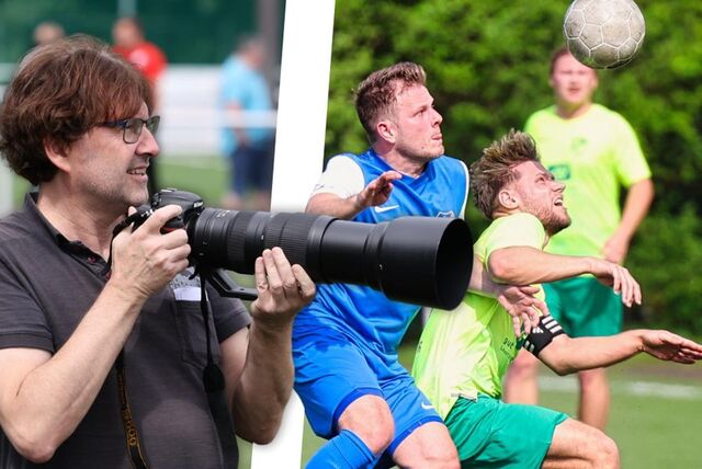 Fotograf Volker Engel brachte seine Ausbeute von Sportplätzen und einer Halle mit.