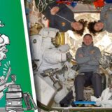 Astronauten im All.