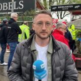 Der Autokorso zur Demo der IG Bau ist unter anderem über die B1 und die Ardeystraße zum Strobels am Stadion gezogen.