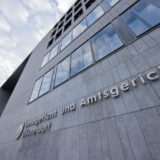 Blick auf das Landgericht und Amtsgericht in Düsseldorf.