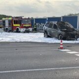 Einsatz der Feuerwehr bei Autobahnauffahrt Lünen-Süd