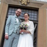 Sabine (geborene Piechara) und Henry Hermanns haben auf dem Standesamt im Haus Goldschmieding geheiratet.