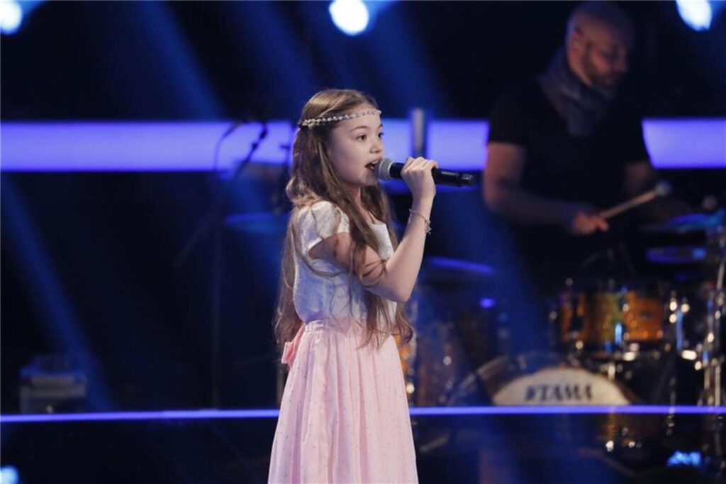 Marie-Sophie Kessler schaffte es 2017 in das Finale der TV-Show „The Voice Kids“. Marie-Sophie Kessler schaffte es 2017 in das Finale der TV-Show „The Voice Kids“.