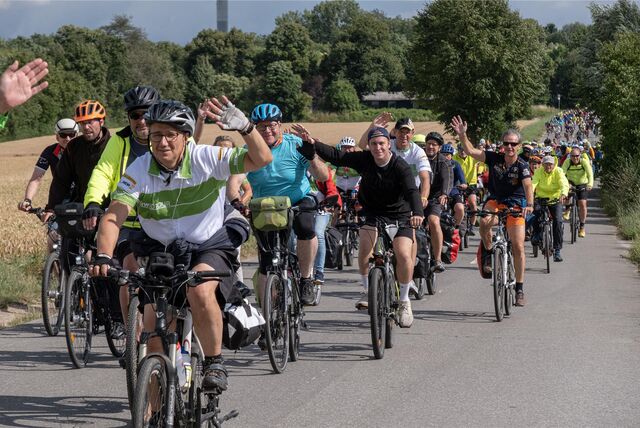 Teilnehmer der NRW-Radtour