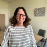 Porträt von Tanja Blankenstein, die Schulleiterin der Ludgerusschule in Herten ist.