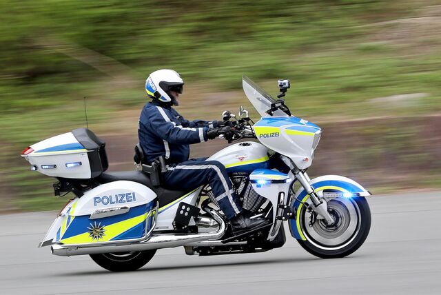 Motorrad der Polizei