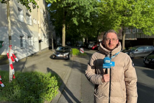 RN-Reporter Philipp Pohl steht am Tatort des Messerangriffs im Dortmunder Unionviertel.