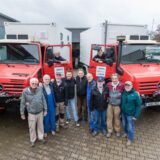 In Zusammenarbeit mit der Deichmann Stiftung haben die Bobbies die Container-Aufbauten auf den geländegängigen Fahrzeugen von Hoveraid fertiggestellt.
