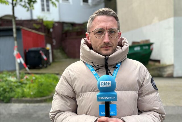 RN-Reporter Philipp Pohl steht am Tatort des Messerangriffs im Dortmunder Unionviertel.
