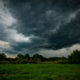 Gewitterwolken über Haltern am See.