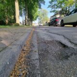 Ein Schlagloch an der Bülowstraße.