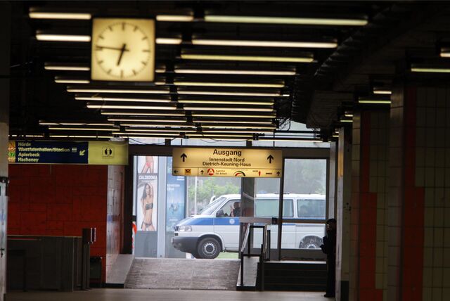 Am Nordausgang des Hauptbahnhofs geschah der Überfall.