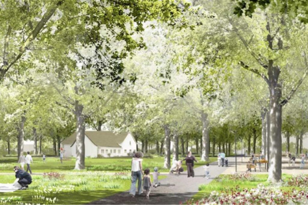 Der neu gestaltete Friedenspark mit dem europäischen Friedenshaus soll ein wichtiger Marler Beitrag zur IGA 2027 im Ruhrgebiet sein.