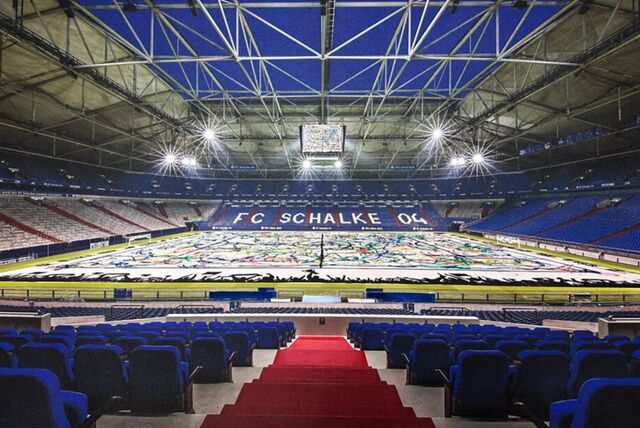 Colourful Art of Football 2024: Das größte Gemälde der Welt ist in der Veltinsarena entstanden.
