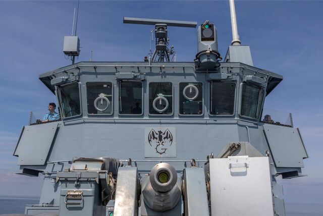 Das Minenjagdboot Datteln.