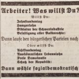 Wahlwerbung der SPD 1924