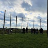 Auf der Bergehalde auf Schwerin ist der Blick weit: Hier sieht man die Blickrichtung Dortmund.