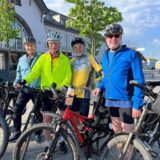 Heiko Griepenkerl, Alfred Korte, Siegfried Wäckerle und Klaus Bergjürgen starteten am Halterner Bahnhof zu ihrer Radtour nach St. Veit.
