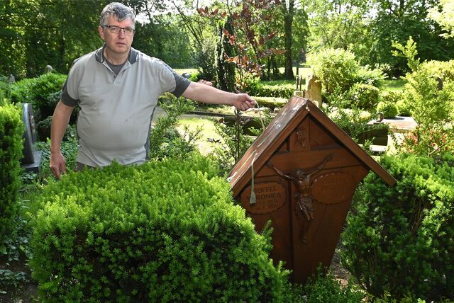 Detlev Stoffel vom Kirchenvorstand St. Matthäus ist entsetzt über den erneuten dreisten Diebstahl.