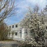 Ansicht vom Containerdorf für Geflüchtete in Haltern