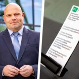 Eine Bild-Kombo mit Dezernent Oliver Lind und einem Hertener Knöllchen, das unter einem Scheibenwischer klemmt.
