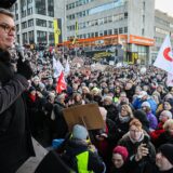 Dortmunds Oberbürgermeister Thomas Westphal bei der Groß-Demo gegen Rechts im Januar 2024.