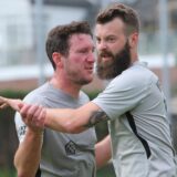 Aus dem Archiv: Dennis Teuber (r.) gelang für den VfB Habinghorst im Spiel gegen Eintracht Ickern am 26. Mai 2019 sein 100. Saisontor.