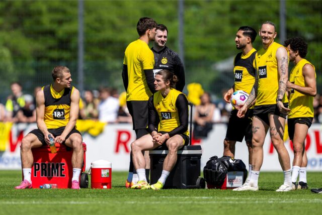 Die BVB-Spieler im Training